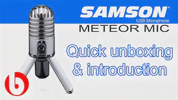 SAMSON Meteor USB Microphone (quick unboxing & introduction Chrome edition)