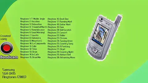 Samsung SGH-D415 Ringtones (2003) on MCP-MA7! | PART 1