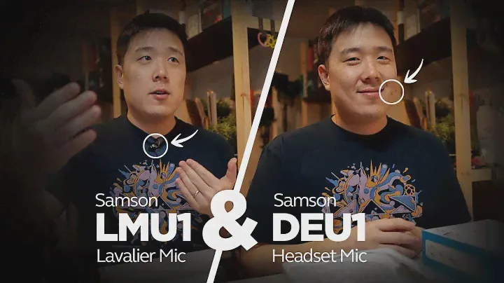 Samson LMU1 Lavalier Mic & DEU1 Headset Mic - Unboxing and Testing