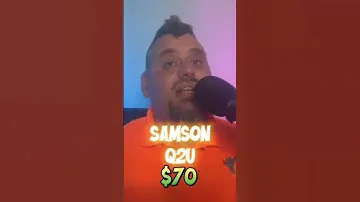 This $70 microphone will blow your smartphone away! #samson #samsonq2u #microphone #podcasting #q2u