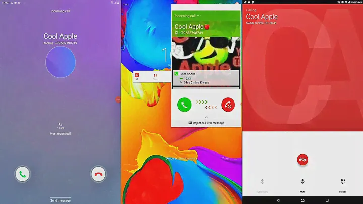 Mix Tablets! Samsung Tab A & Tab S & Sony Tab Z screen call recording