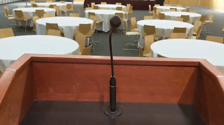 AH Podium Mic Setup