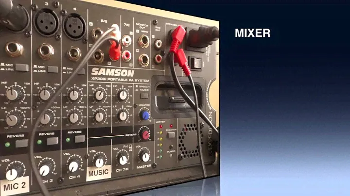 3   PA Setup XP308i Speakers Mixer