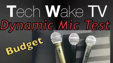 Budget Mic Test - Which dynamic is best - SM58 vs Q2U vs R21