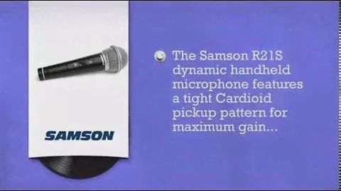 Samson R21S Dynamic Vocal Microphone With Switch - DJkit.com