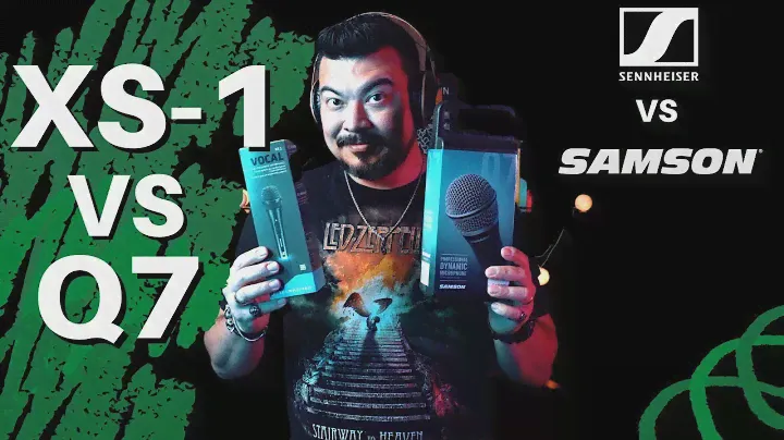 DUELO DE MICROFONES! SENNHEISER XS-1 vs. SAMSON Q7! QUAL SERÁ O MELHOR PARA A SUA VOZ?