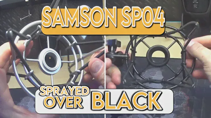 Samson SP04 Shockmount, Silver but i  sprayed it  black! #SAMSON #shockmount #sp04 #rode