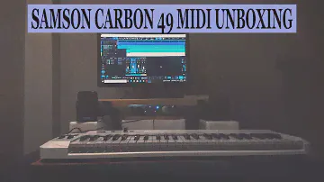 Samson carbon 49 midi keyboard unboxing.
