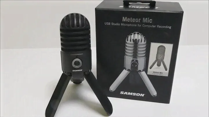 Samson Meteor Mic USB Studio/Podcast Mikrophone Black Unboxing