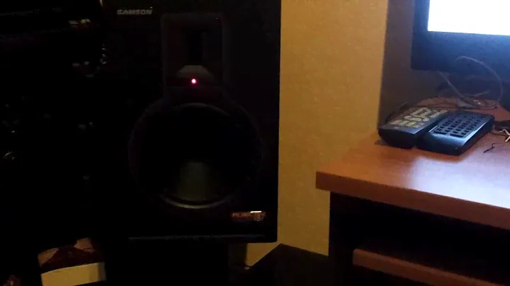 Samson Rubicon active studio  speakers with Focusrite sound card