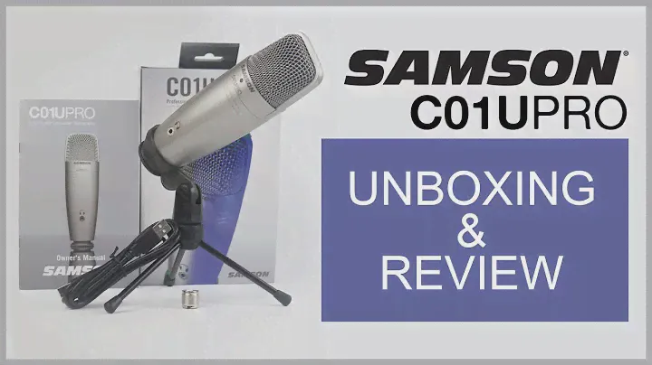 Samson C01U Pro Mic Unboxing & Review / Test - Best Budget Professional USB Condenser Microphone