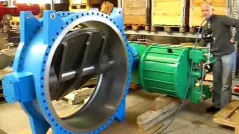 Leusch 54 INCH Butterfly Valve Closing less than 1 Second!
