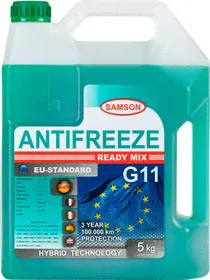 800954, Антифриз Samson EU-Standard G11, 5 кг (зел.)-0