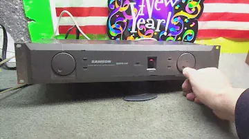 DEMO OF VINTAGE SAMSON SERVO-240 STUDIO AMPLIFIER FOR SALE