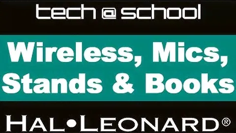tech at school: Wireless, Mics, Stands, Books