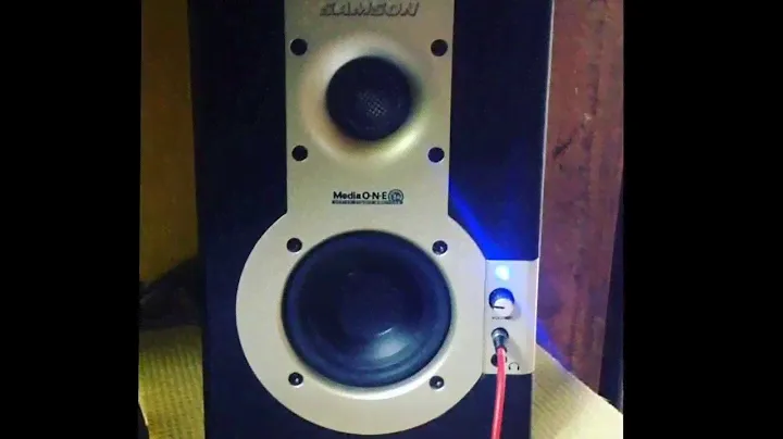 Samson Media One 3a Active Studio Monitor Speaker Sound Test