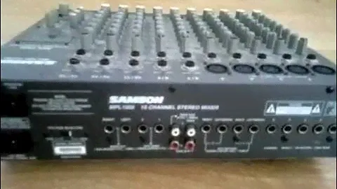 SAMSON MIXER MPL1502 15 STEREO CHANNEL MIXER