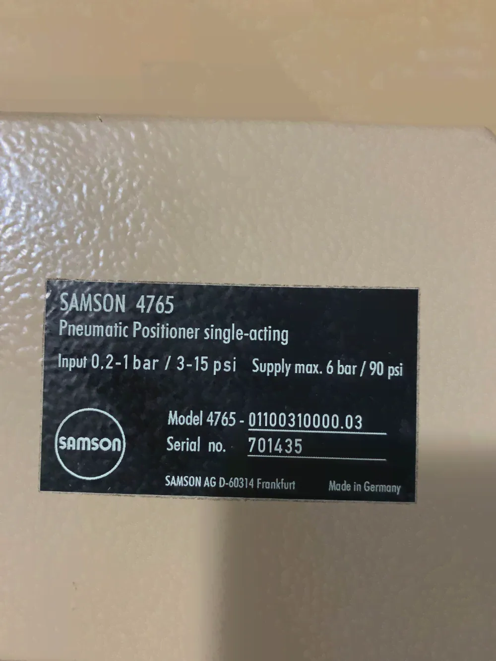 Новый оригинальный и подлинный Samson SAMSON, позиционер клапана 4763-111003110000000 в наличии (art.: 3920bef2a2a17)-4