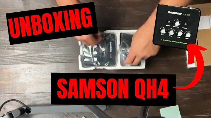 Samson QH4 Headphone Amplifier Unboxing- (No Talking)