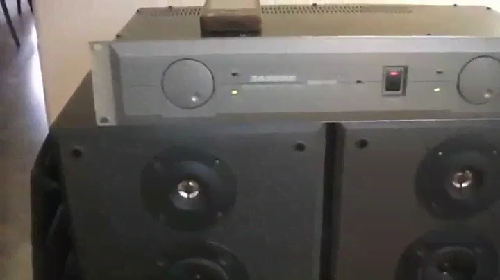 Samson Servo 150 Studio Power Amplifier / Sony SS-MB215 Bookshelf Speakers