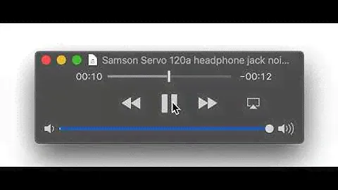 Samson Servo 120a headphone jack noise/hum