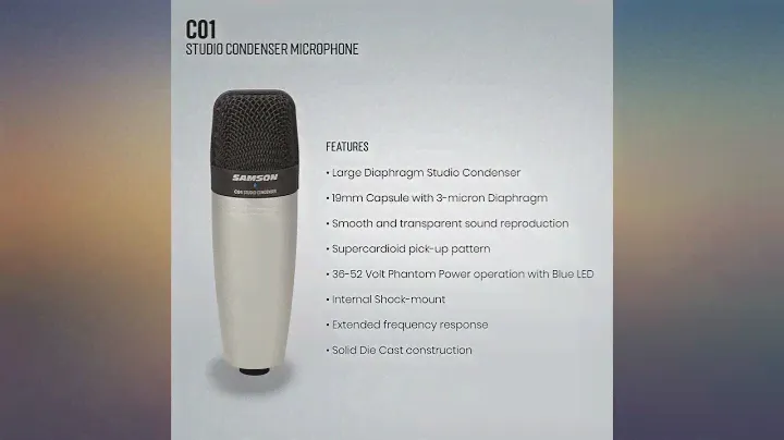 Samson C01 Large Diaphragm Condenser Microphone with Mic Stand, Pop Filter, and 20 review