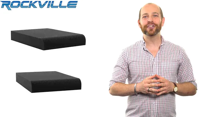 Rockville RRS263M Foam Isolation Pads For 8" Studio Monitors/3 Angles